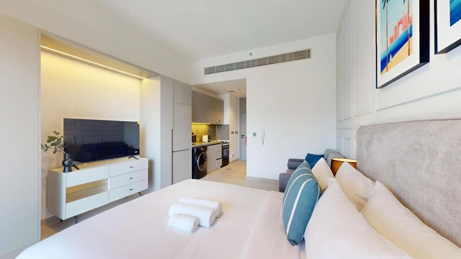 アパート Mag 980 - Cosy Studio With City Views In Meydan ドバイ