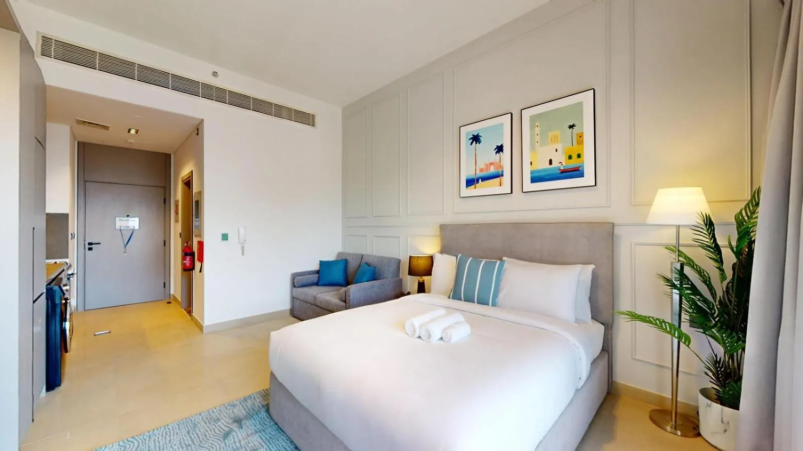Mag 980 - Cosy Studio With City Views In Meydan Dubai Apartment